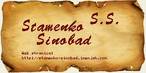 Stamenko Sinobad vizit kartica